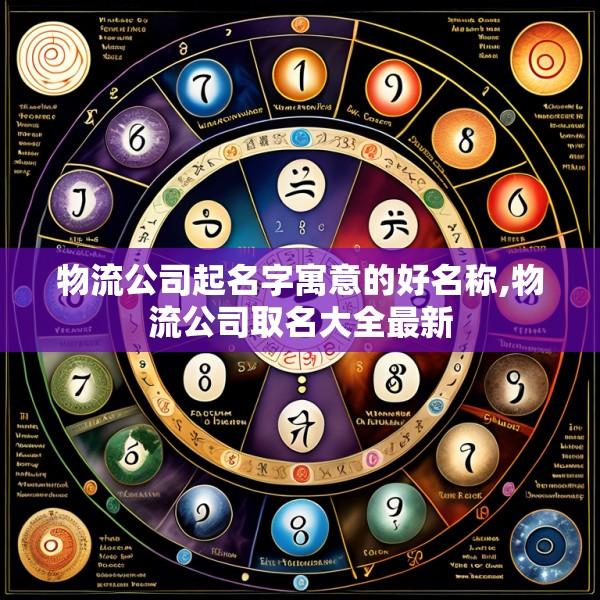 物流公司起名字寓意的好名称,物流公司取名大全最新