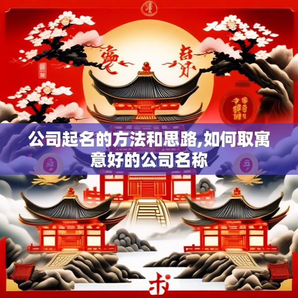 公司起名的方法和思路,如何取寓意好的公司名称