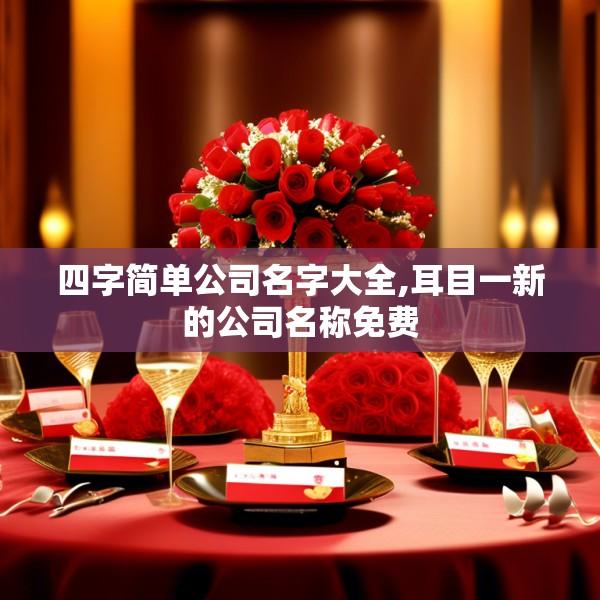 四字简单公司名字大全,耳目一新的公司名称免费