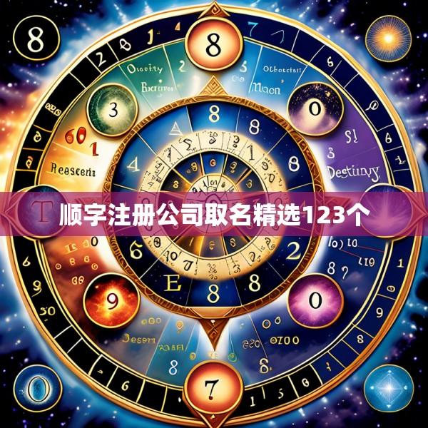 顺字注册公司取名精选123个