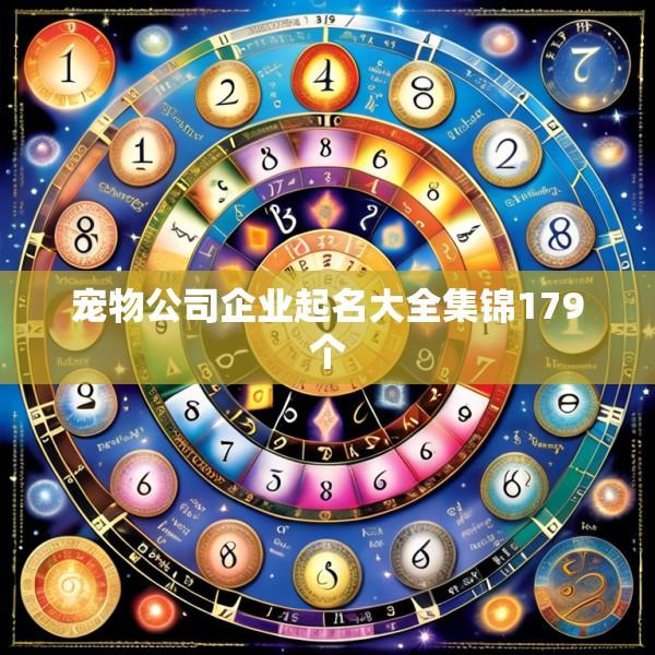 宠物公司企业起名大全集锦179个