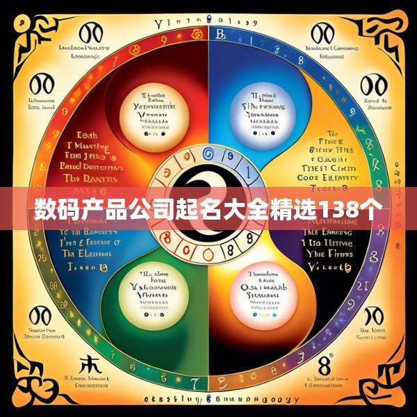 数码产品公司起名大全精选138个