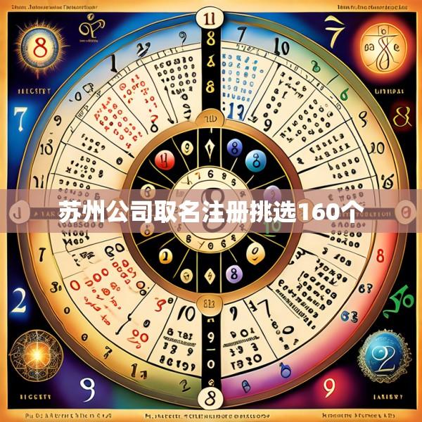 苏州公司取名注册挑选160个