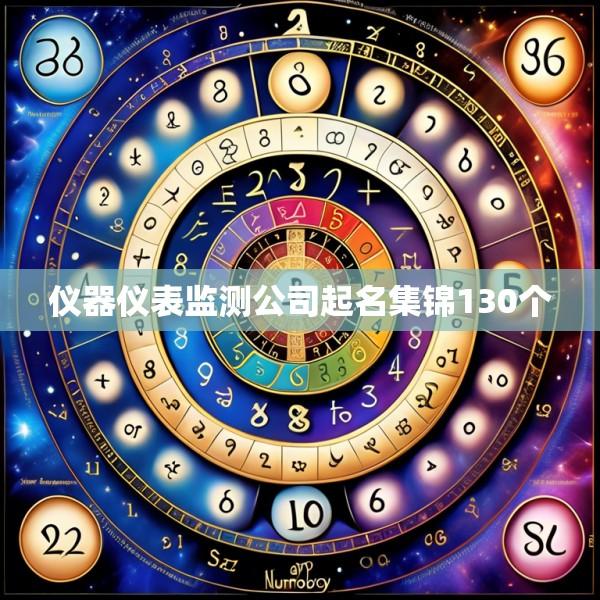 仪器仪表监测公司起名集锦130个