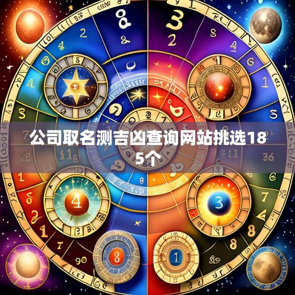 公司取名测吉凶查询网站挑选185个