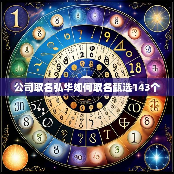 公司取名弘华如何取名甄选143个