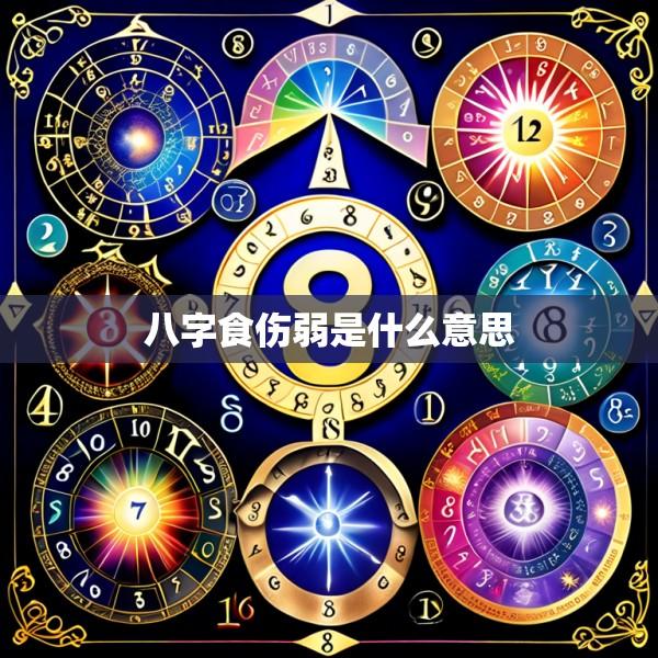 八字食伤弱是什么意思