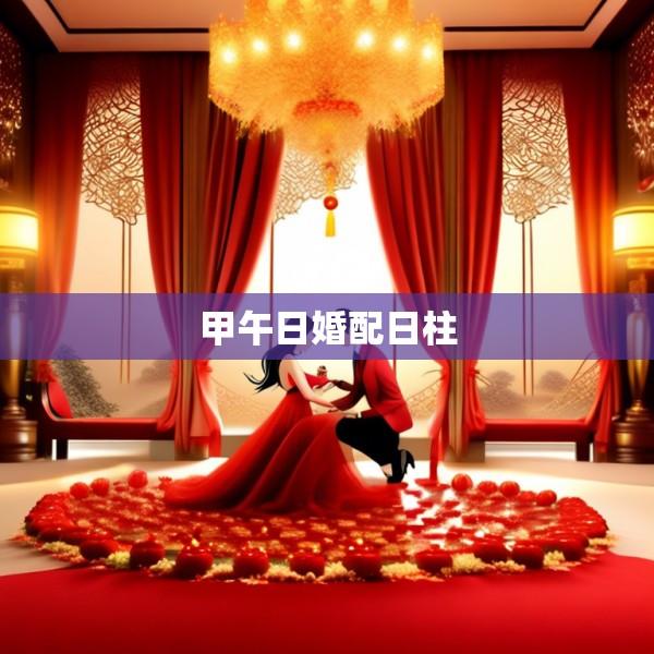 甲午日婚配日柱