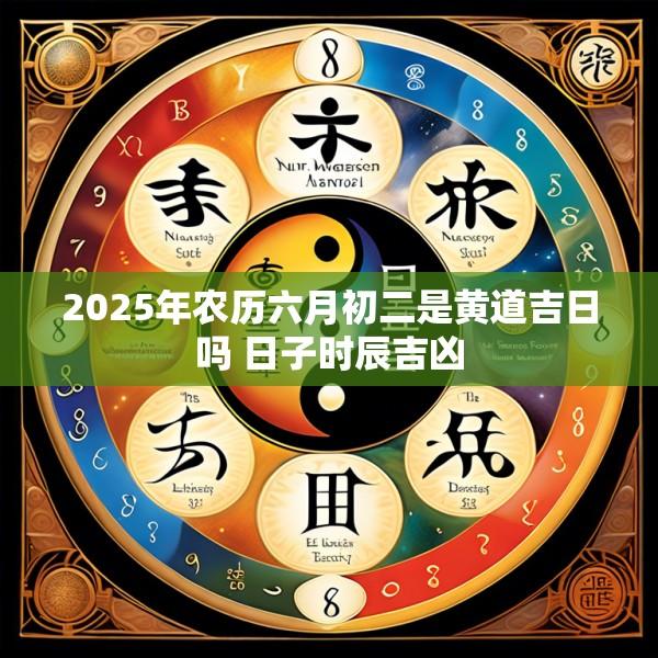 2025年农历六月初二是黄道吉日吗 日子时辰吉凶