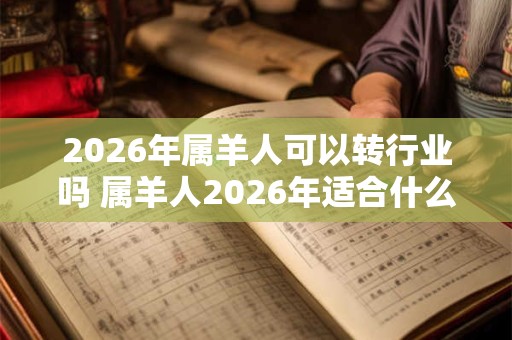 2026年属羊人可以转行业吗 属羊人2026年适合什么职业