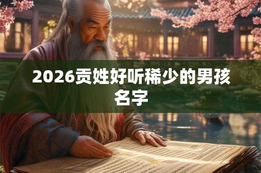 2026贡姓好听稀少的男孩名字