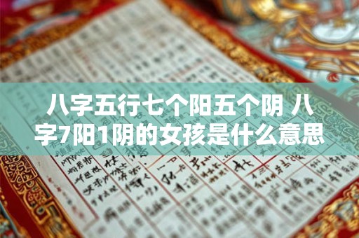 八字五行七个阳五个阴 八字7阳1阴的女孩是什么意思