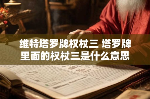 维特塔罗牌权杖三 塔罗牌里面的权杖三是什么意思
