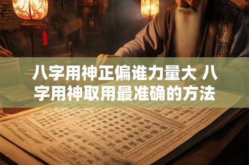八字用神正偏谁力量大 八字用神取用最准确的方法
