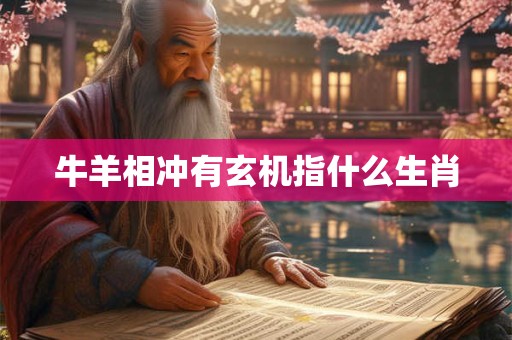牛羊相冲有玄机指什么生肖