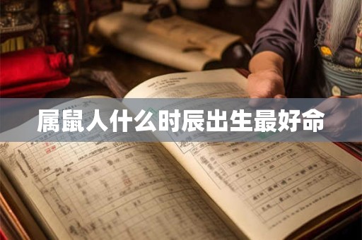 属鼠人什么时辰出生最好命