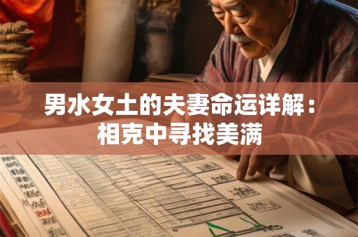 男水女土的夫妻命运详解：相克中寻找美满