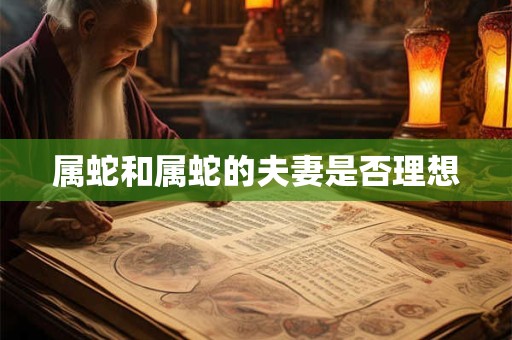 属蛇和属蛇的夫妻是否理想