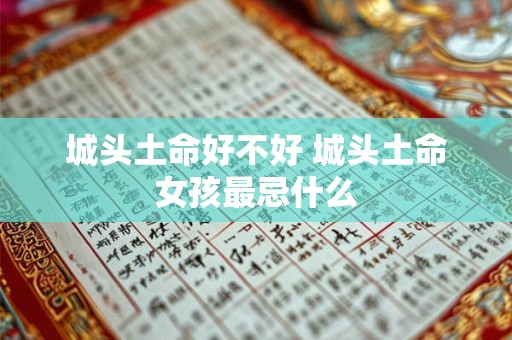 城头土命好不好 城头土命女孩最忌什么