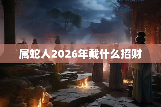属蛇人2026年戴什么招财