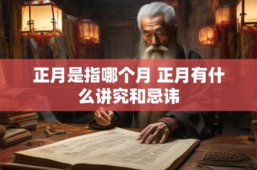 正月是指哪个月 正月有什么讲究和忌讳