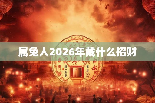 属兔人2026年戴什么招财