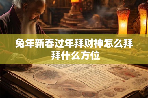 兔年新春过年拜财神怎么拜 拜什么方位