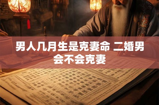 男人几月生是克妻命 二婚男会不会克妻