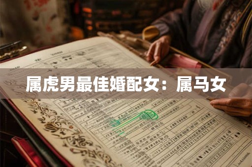 属虎男最佳婚配女：属马女