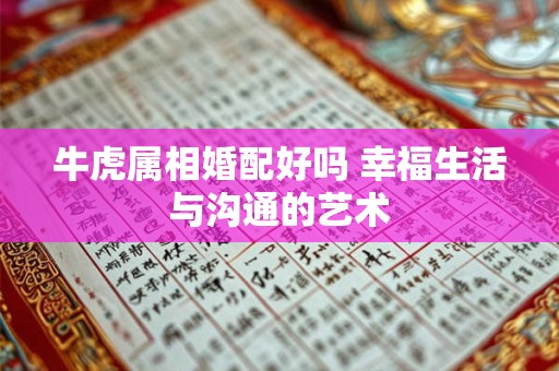 牛虎属相婚配好吗 幸福生活与沟通的艺术