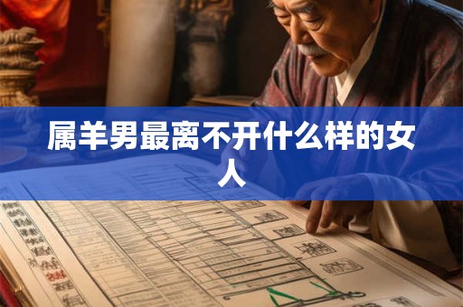 属羊男最离不开什么样的女人