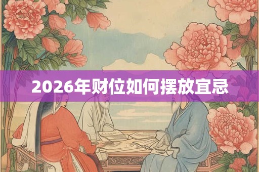 2026年财位如何摆放宜忌