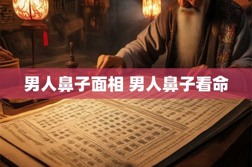 男人鼻子面相 男人鼻子看命