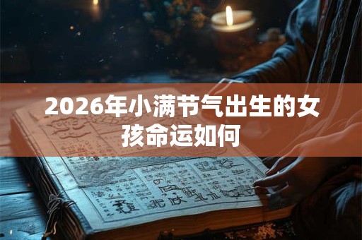 2026年小满节气出生的女孩命运如何