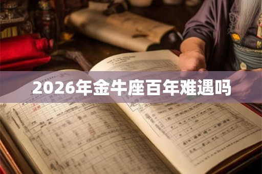 2026年金牛座百年难遇吗