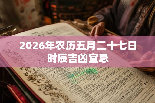 2026年农历五月二十七日时辰吉凶宜忌