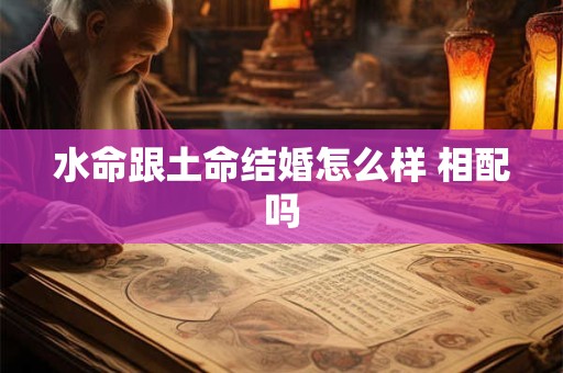 水命跟土命结婚怎么样 相配吗