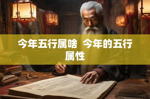 今年五行属啥  今年的五行属性