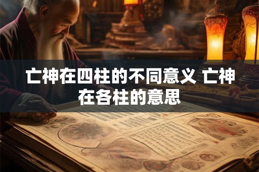 亡神在四柱的不同意义 亡神在各柱的意思