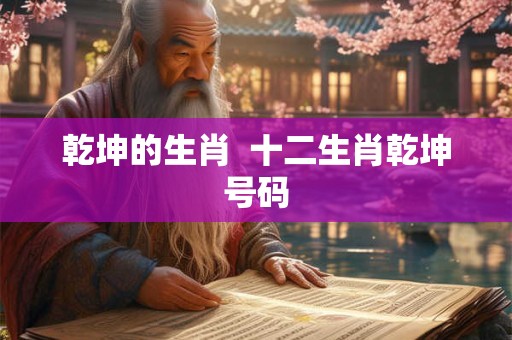 乾坤的生肖  十二生肖乾坤号码