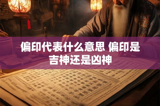 偏印代表什么意思 偏印是吉神还是凶神