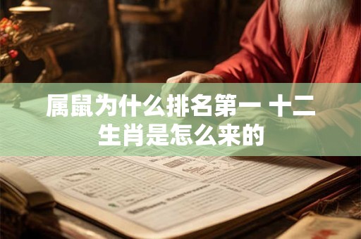 属鼠为什么排名第一 十二生肖是怎么来的