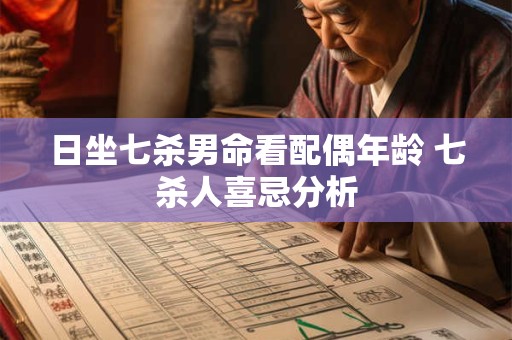 日坐七杀男命看配偶年龄 七杀人喜忌分析