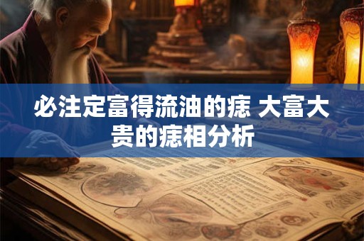 必注定富得流油的痣 大富大贵的痣相分析