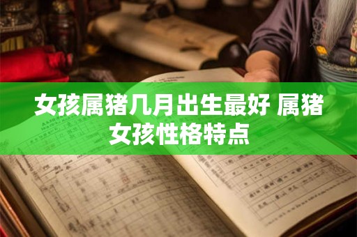 女孩属猪几月出生最好 属猪女孩性格特点