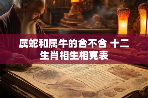 属蛇和属牛的合不合 十二生肖相生相克表