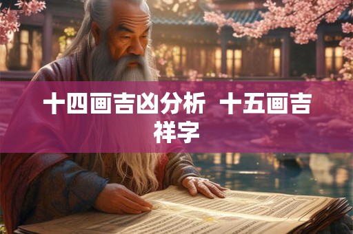 十四画吉凶分析  十五画吉祥字