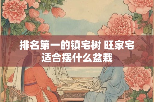 排名第一的镇宅树 旺家宅适合摆什么盆栽