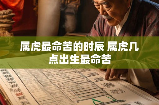 属虎最命苦的时辰 属虎几点出生最命苦 属虎最命苦的时辰 属虎几点出生最命苦