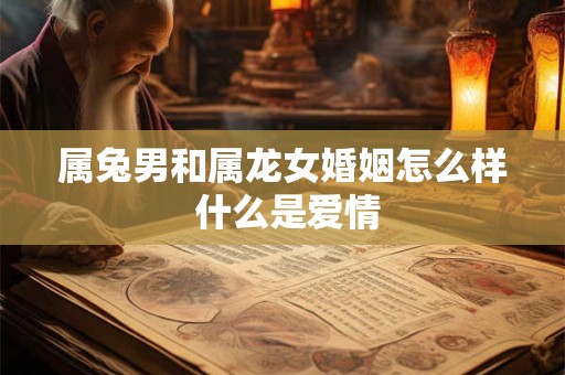 属兔男和属龙女婚姻怎么样 什么是爱情
